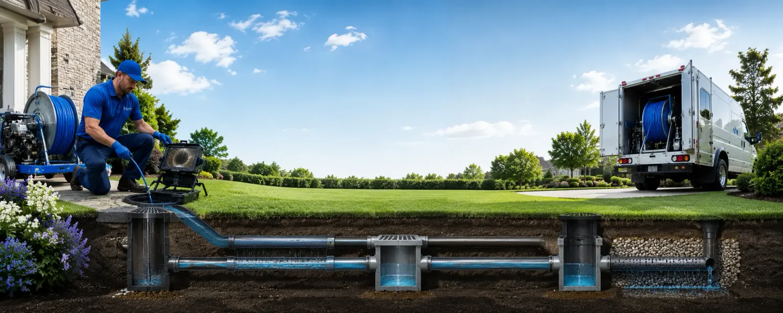 Outdoor drain cleaning information for Dale, IN